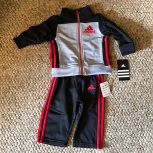 Adidas baby track suit, size 6m
